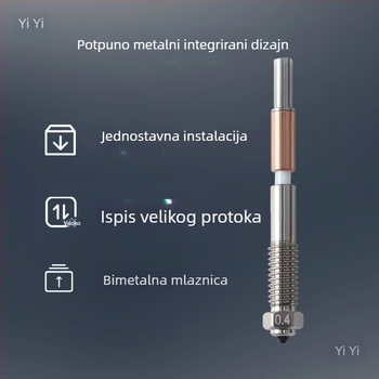 Duža s bi-metalskim premazom za 3D pisač Qidi Plus4