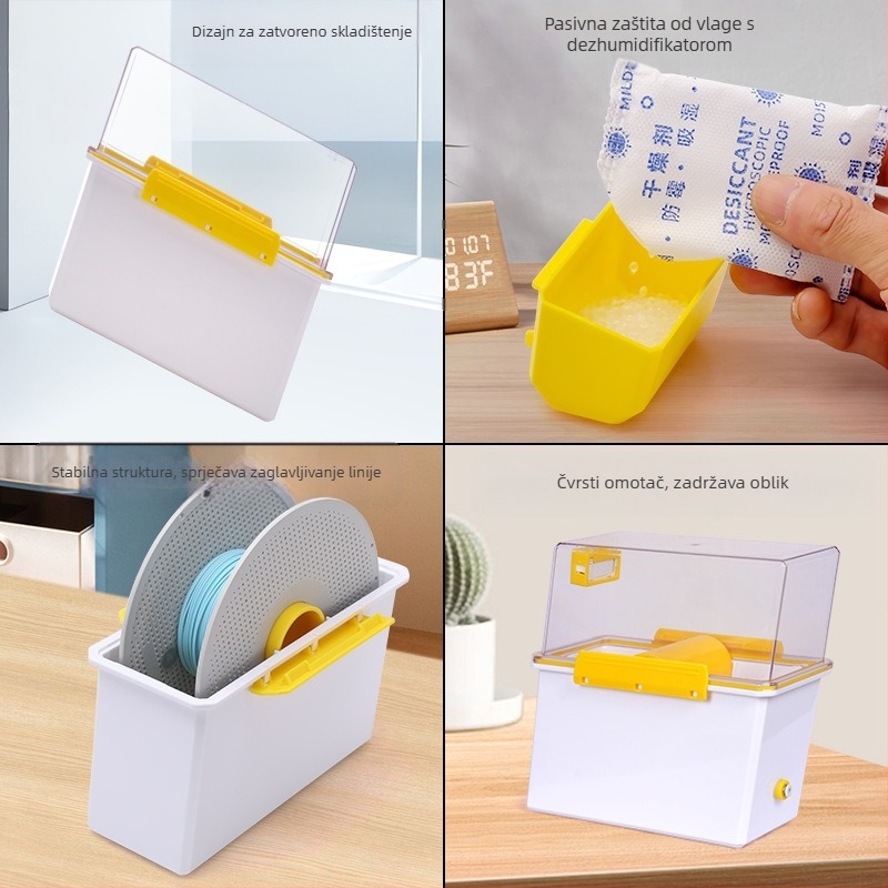 Kutija za sušenje dodataka za 3D ispis – brtvljenje, prozirni spremnik za pohranu – Earth Surface Drying Box