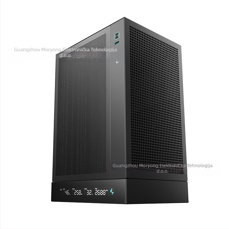 Deepcool CH170 DIGITAL ITX kućište, uspravna Mini-ITX desktop kutija s USB 3.0 na prednjem panelu, ITX/MicroATX kompatibilno, PSU na vrhu