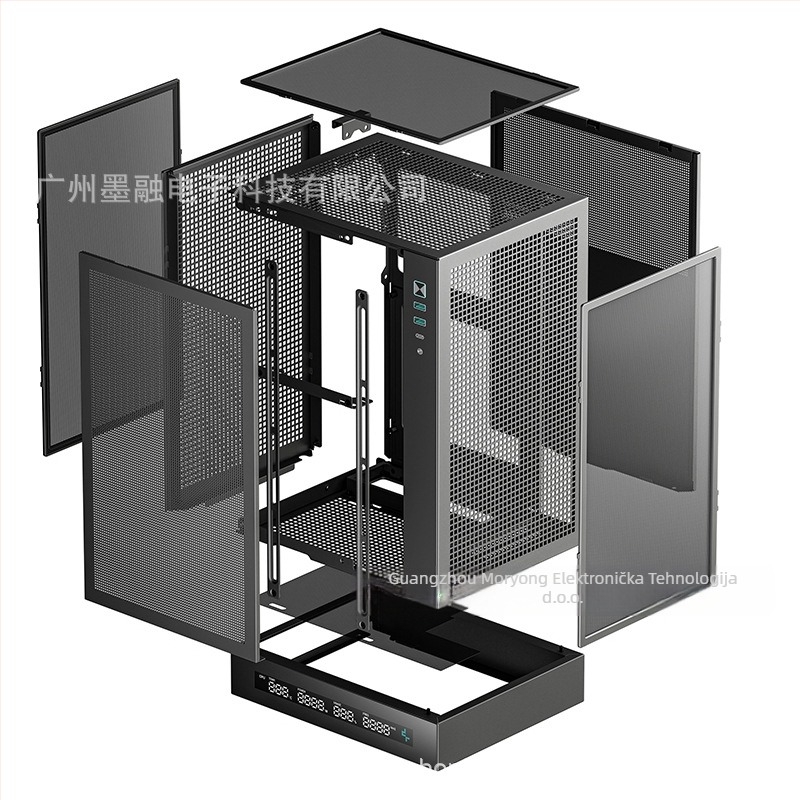 Deepcool CH170 DIGITAL ITX kućište, uspravna Mini-ITX desktop kutija s USB 3.0 na prednjem panelu, ITX/MicroATX kompatibilno, PSU na vrhu