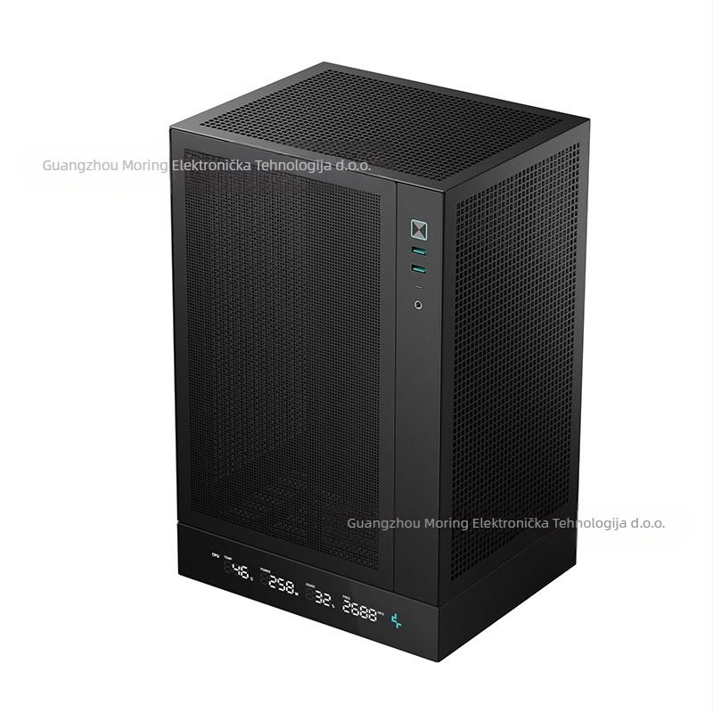 Deepcool CH170 DIGITAL ITX kućište, uspravna Mini-ITX desktop kutija s USB 3.0 na prednjem panelu, ITX/MicroATX kompatibilno, PSU na vrhu