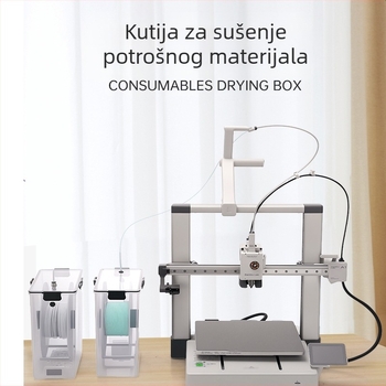 Kutija za sušenje filamenta za 3D pisač – PLA 1 kg i PETG, zatvoreno skladištenje otporno na prašinu i vlagu