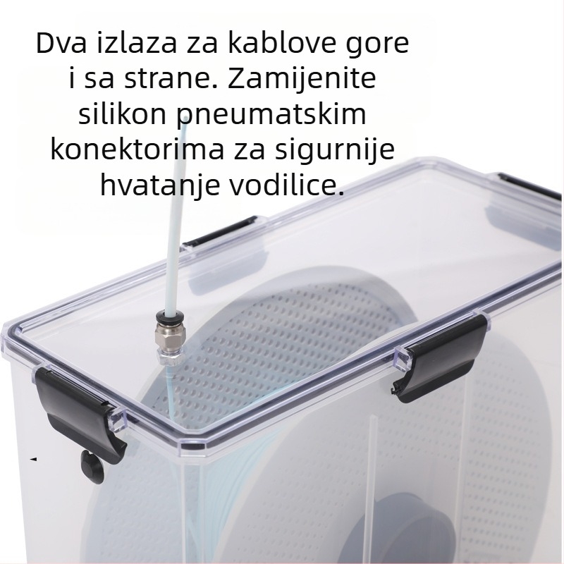 Kutija za sušenje filamenta za 3D pisač – PLA 1 kg i PETG, zatvoreno skladištenje otporno na prašinu i vlagu