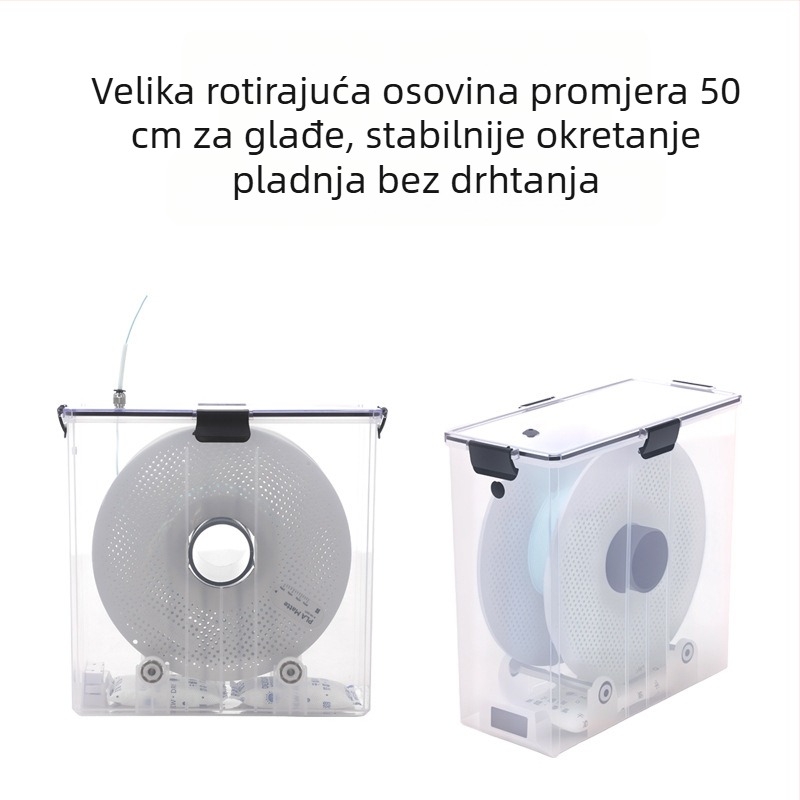 Kutija za sušenje filamenta za 3D pisač – PLA 1 kg i PETG, zatvoreno skladištenje otporno na prašinu i vlagu