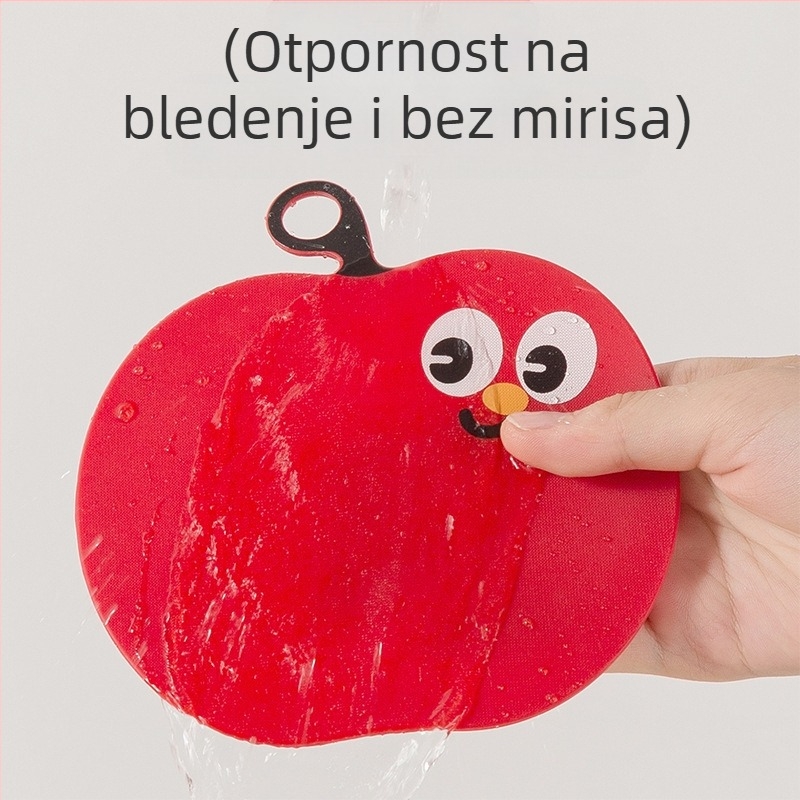 Četka za tuširanje s usisnim držačem - crtić dizajn, lako trljanje, plastika, model LW03320