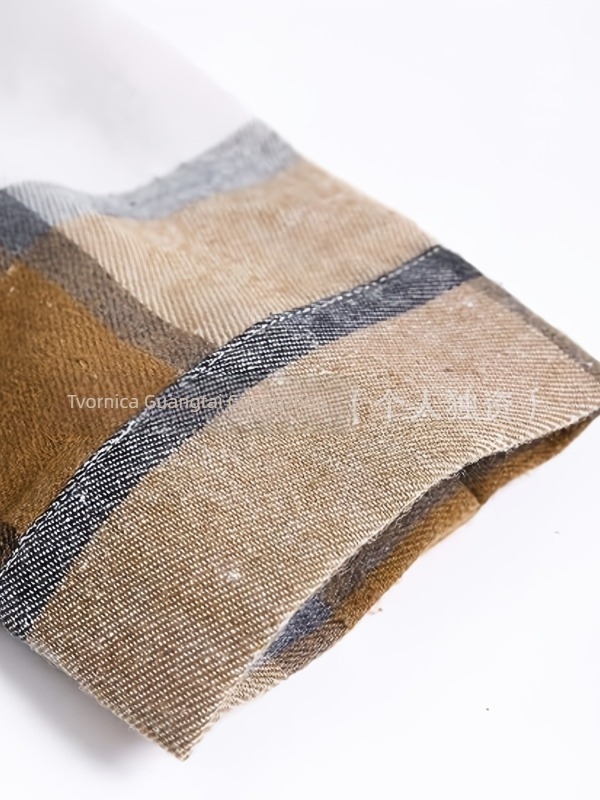 Muška ležerna košulа s kapuljom u karom uzorku, detalji blokova uzorka, Harajuku stil, izgled u dva dijela