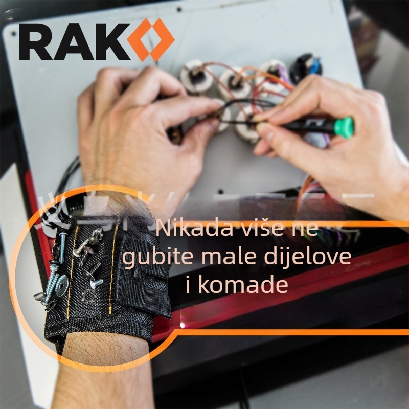 Magnetska zaštita zapešća za alate — sprječava gubitak vijaka, 1680 balistički najlon, za planinarenje