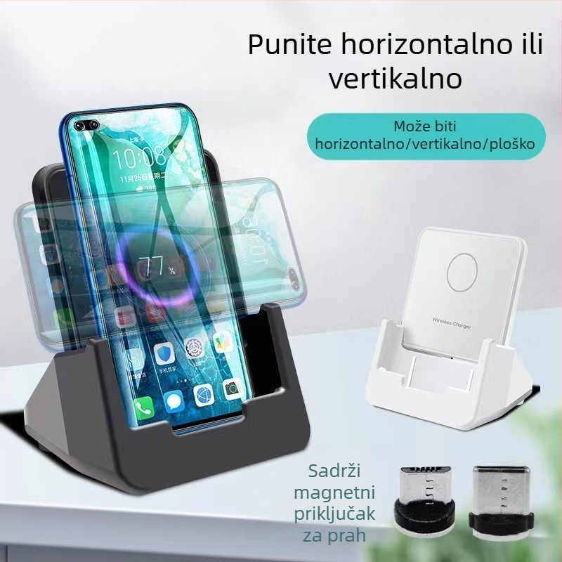 Bežični nosač za punjenje, uspravni, 15W brzo punjenje, model jy-01, ABS