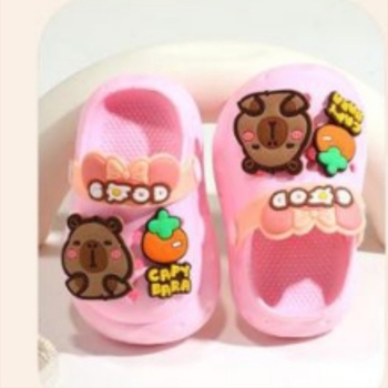 Dječje papuče za unutarnju uporabu u Crocs stilu, PVC gornji dio, mekana potplata, unisex, uzrast 4–12 godina