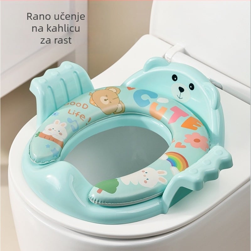 Velika dječja sjedalica za WC s poklopcem, za uzrast 1-3 godine, unisex, plastična