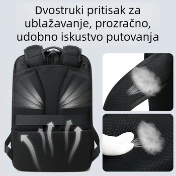 Muški poslovni ruksak s proširenjem, kapacitet 20–35L, Oxford tkanina, za poslovna putovanja