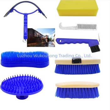 8-dijelni set alata za njegu konja, s prozirnom vrećicom za pakiranje