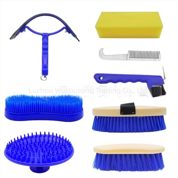 8-dijelni set alata za njegu konja, s prozirnom vrećicom za pakiranje