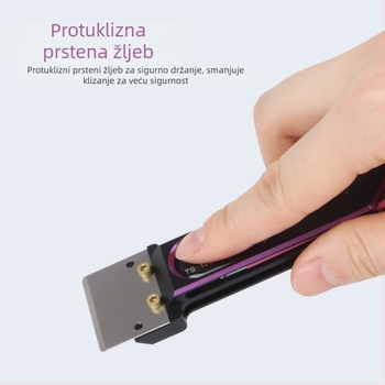 Metalni škrabac za platformu 3D printera s PEI pločom, lopatica za čišćenje i šesterokutni ključ (SN346)