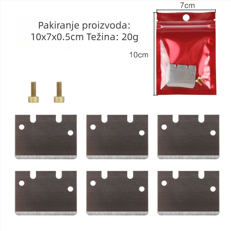 Metalni škrabac za platformu 3D printera s PEI pločom, lopatica za čišćenje i šesterokutni ključ (SN346)