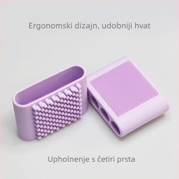 Very clever silikonasta četkica za tijelo s četiri prsta za pse — četka za leđa, tuš-spužva, protuklizna, 150 komada u pakiranju