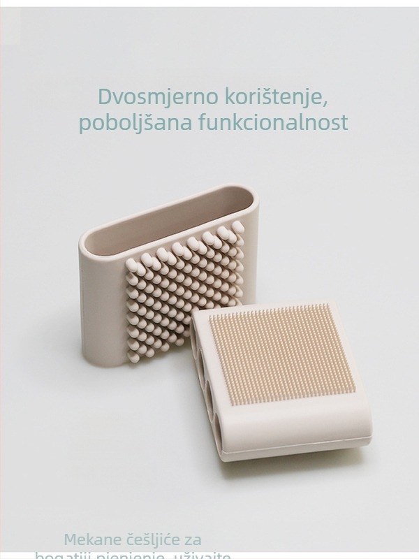Very clever silikonasta četkica za tijelo s četiri prsta za pse — četka za leđa, tuš-spužva, protuklizna, 150 komada u pakiranju