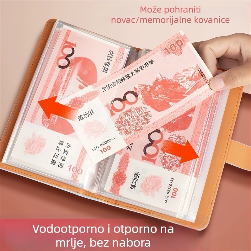 Organizator štednje novca – PU koža, PVC podstava, vodootporan, unisex, gradski minimalistički stil, svakodnevna upotreba