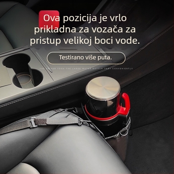 Držač termosa za bočnu stranu središnje konzole automobila, od tkanine, vodootporan, otporan na naprezanje, visi