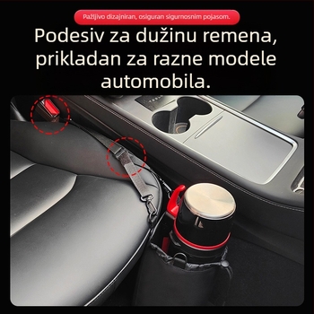 Držač termosa za bočnu stranu središnje konzole automobila, od tkanine, vodootporan, otporan na naprezanje, visi
