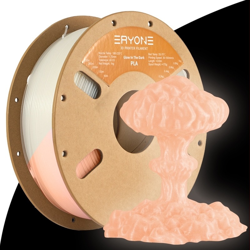 Filament za 3D ispis Night Glow PLA, kružni presjek, duljina 330 m, ERYONE