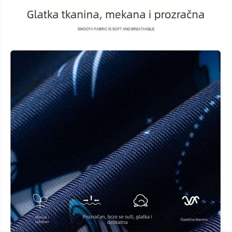 Dvodjelni dječji kupaći kostim za dječake, uzrast 4–14 godina, poliester 85% + podstava 15%, kroj slip, opušten uzorak, za plivanje i vodene sportove