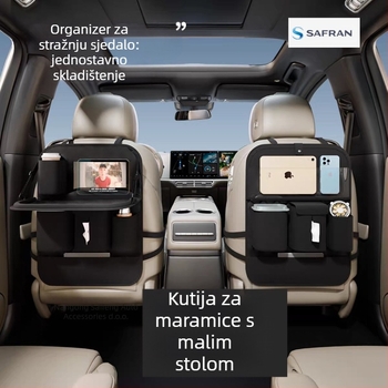 Kožna torba za pohranu za stražnju stranu automobila - vodootporna, za vješanje, univerzalna