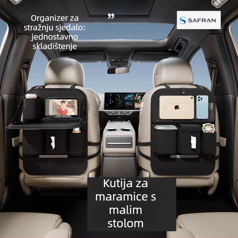 Kožna torba za pohranu za stražnju stranu automobila - vodootporna, za vješanje, univerzalna