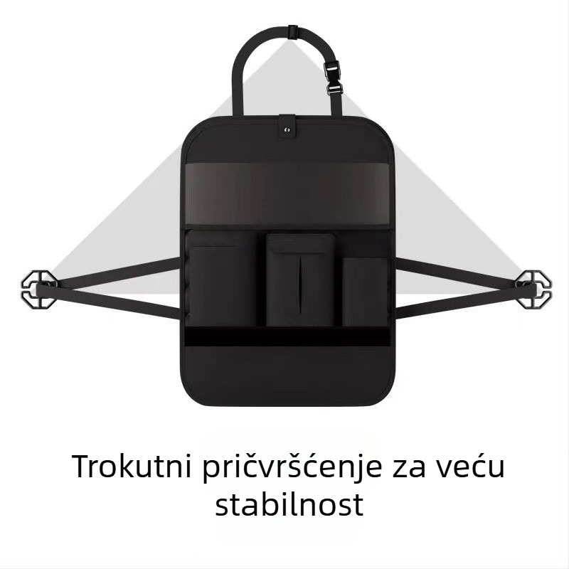 Kožna torba za pohranu za stražnju stranu automobila - vodootporna, za vješanje, univerzalna