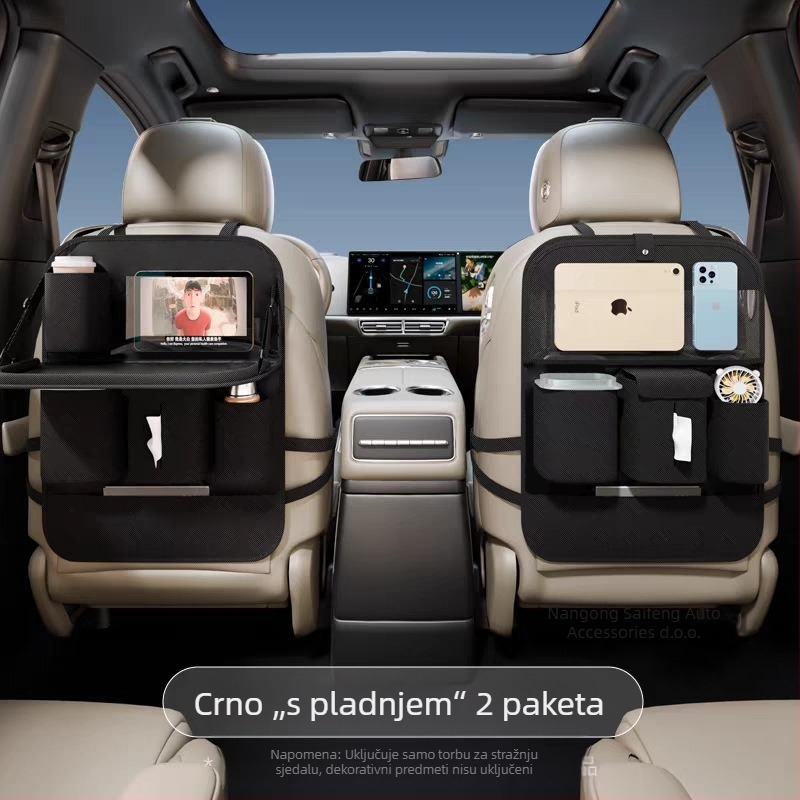 Kožna torba za pohranu za stražnju stranu automobila - vodootporna, za vješanje, univerzalna