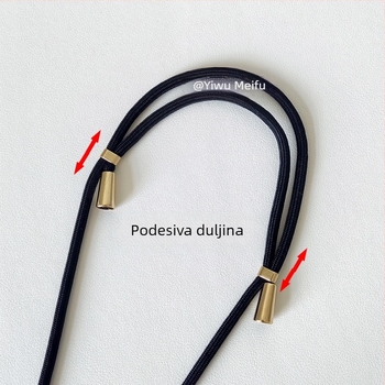 Univerzalni remen za telefon, sprječava pad, dugačak podesivi remen za nošenje oko vrata, jednobojan, izdržljiv