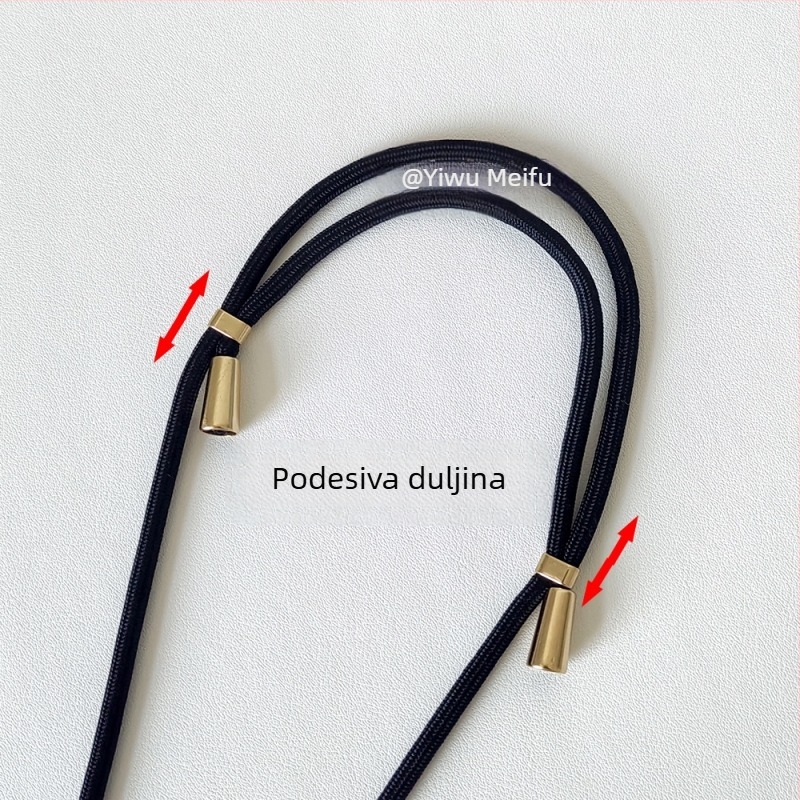 Univerzalni remen za telefon, sprječava pad, dugačak podesivi remen za nošenje oko vrata, jednobojan, izdržljiv