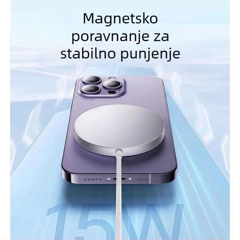 Magnetski bežični punjač za iPhone 15/16/14/13/12/11/8 Pro – QC4.0 brzo punjenje