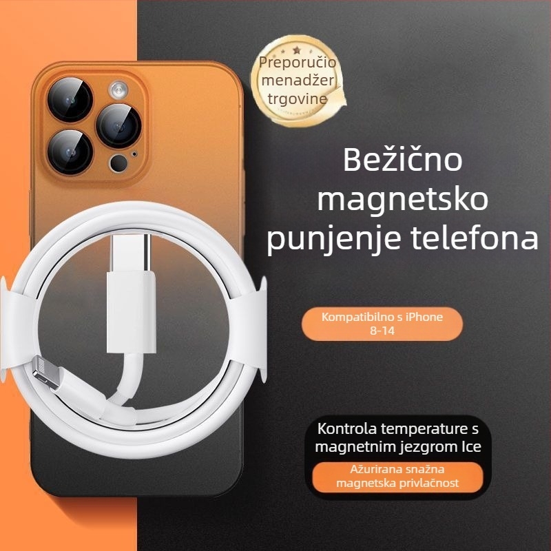 Magnetski bežični punjač za iPhone 15/16/14/13/12/11/8 Pro – QC4.0 brzo punjenje