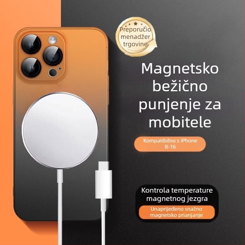 Magnetski bežični punjač za iPhone 15/16/14/13/12/11/8 Pro – QC4.0 brzo punjenje