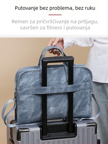 Liping Vodootporna PU torba za rameno za prijenosno računalo – ultra lagana, unisex, podstava od poliestera, stil poslovne elite