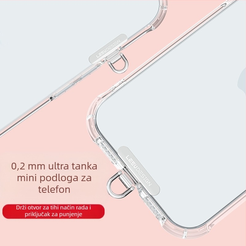 Izvorni mini metalni klips za telefon s lancem i privjeskom za futrolu, ultra-tank dizajn za kartice