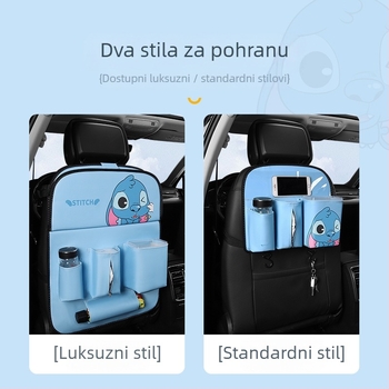 Kožni organizator za stražnju stranu sjedala, visi skladišni džep, vodootporan, univerzalna kompatibilnost, prilagodljiva kapacitet