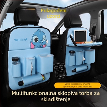 Kožni organizator za stražnju stranu sjedala, visi skladišni džep, vodootporan, univerzalna kompatibilnost, prilagodljiva kapacitet