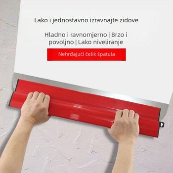 Ne-brandirani nehrđajući čelični alat za izravnavanje žbuke za unutarnje zidove