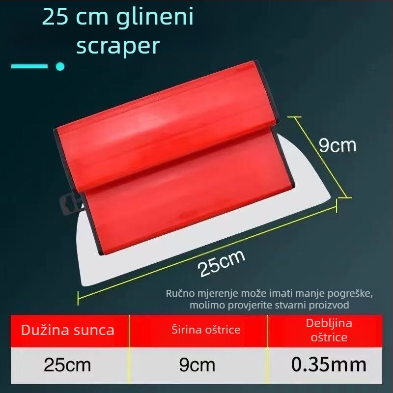 Ne-brandirani nehrđajući čelični alat za izravnavanje žbuke za unutarnje zidove