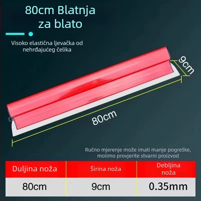 Ne-brandirani nehrđajući čelični alat za izravnavanje žbuke za unutarnje zidove