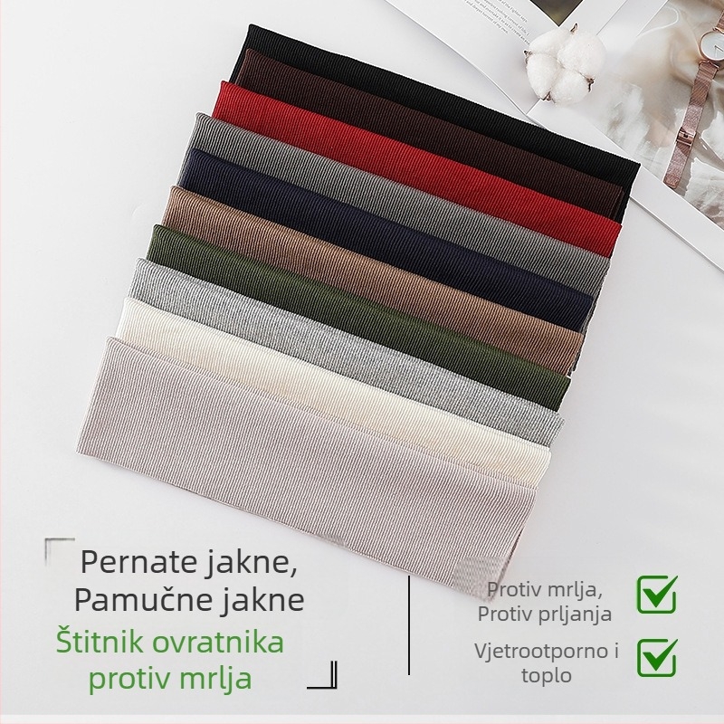 Jakna od pamuka u korejskom stilu s odvojivim i perivim ovratnikom, otporna na mrlje za jesen-zimu