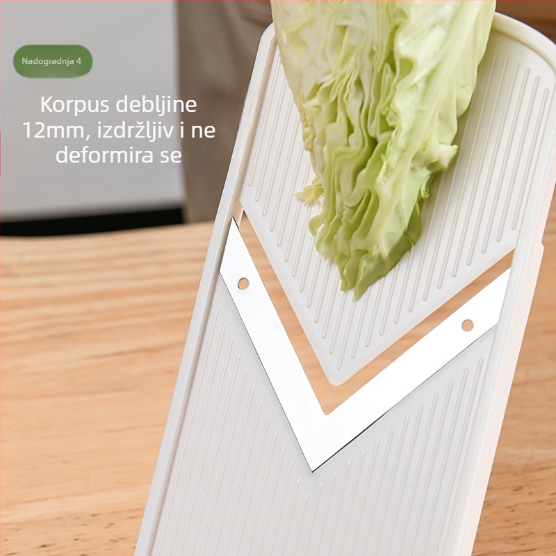 Xishuo Multifunkcionalni sjeckalica za kupus i povrće — ABS kućište, moderan minimalistički dizajn, mogućnost tiska logotipa