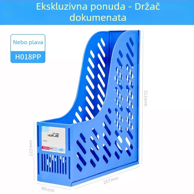 Desktop skladište za datoteke — plastična konstrukcija; Tip: Drugo; Svrha: Drugo; Nije uvezeno