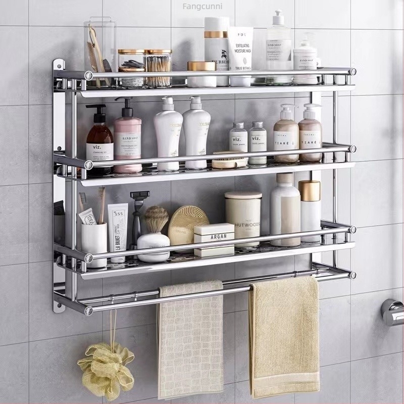 Držač ručnika od nehrđajućeg čelika, zidni, bez bušenja, za kupaonicu i kuhinju, novi kineski stil