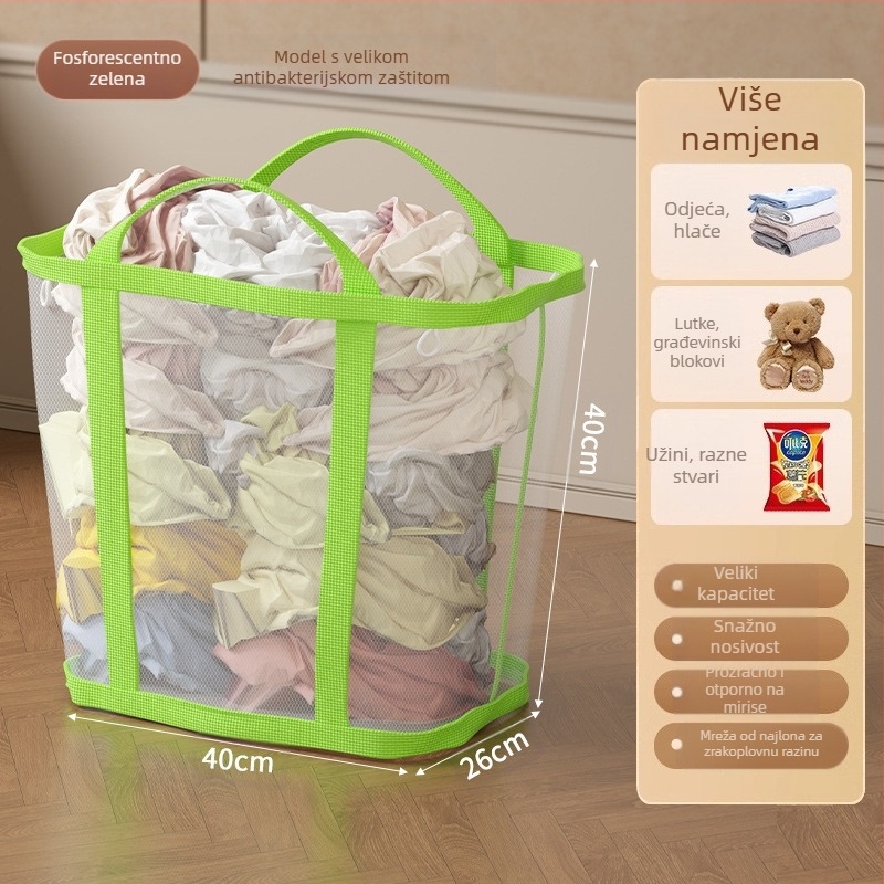 Zidni koš za rublje velike kapacitete, sklopivi, Jiang xu