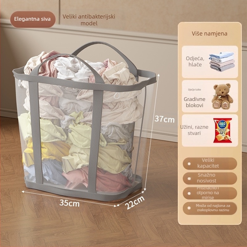 Zidni koš za rublje velike kapacitete, sklopivi, Jiang xu