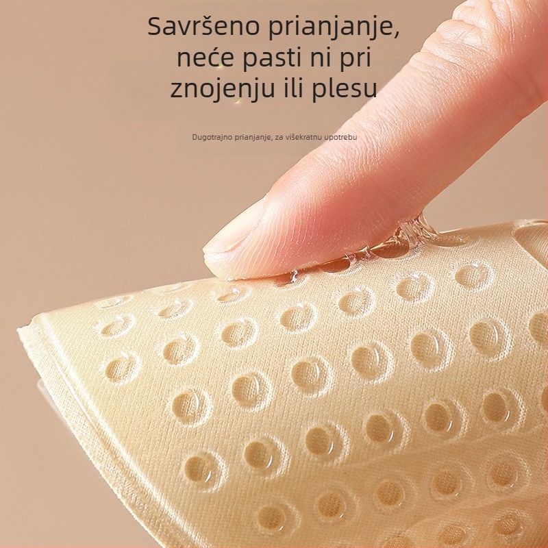 Najlonske čipkaste naljepnice za dojke, Push-Up, četverolisna forma, tanke i prozračne, nevidljive