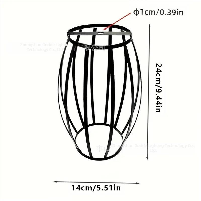 Željezni kavezasti abažur za lampu – metal, namijenjeno hotelima i kafićima, prilagodljivo, podrijetlo Zhongshan